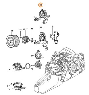 Podstawa filtra (dno), Stihl 11431410900