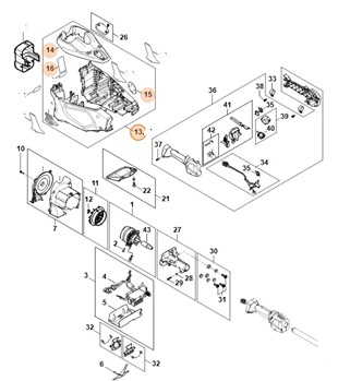 Obudowa silnika, Stihl FA026000800