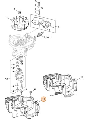 Obudowa silnika, Stihl 42370213006