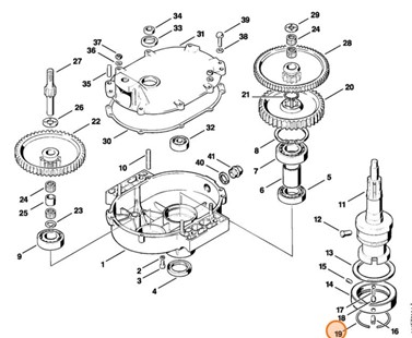Rozprężny pierścień osadczy 65, Stihl 94616202900