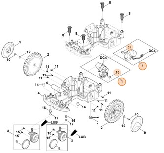 Silnik napędowy z przekładnią, Stihl 63016400150