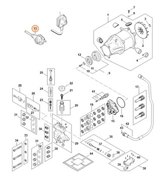 Przewód przyłącza zasilania, Stihl RE014402005