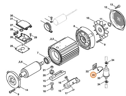 Wiązka kabli, Stihl 07510107070