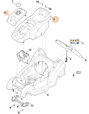 Pokrywa silnika, Stihl 63207602210
