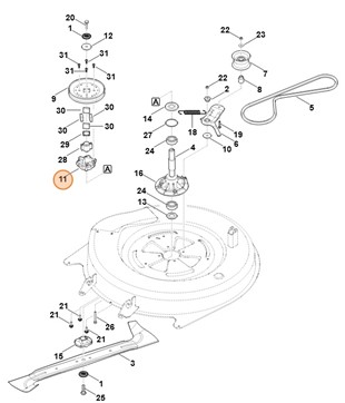 Piasta, Stihl 61407640410