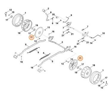 Pokrywa wewnątrz, Stihl 63787043610