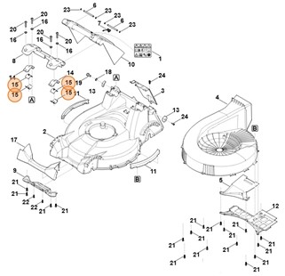 Panewka łożyska, Stihl 63787631300