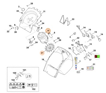 Silnik elektryczny 230V (2,5kW), Stihl 60116000211