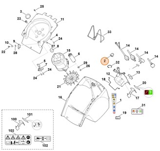 Pierścień zaciskowy, Stihl 60117087000