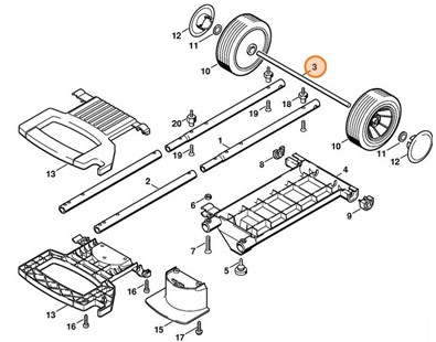 Oś, Stihl 47177917000