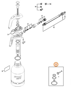 Zestaw uszczelek, Stihl 42550071601