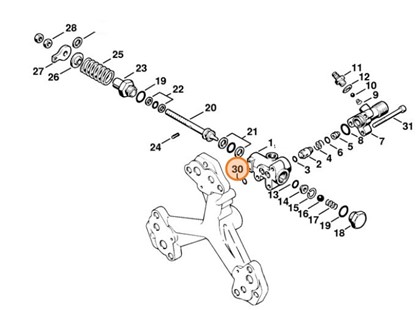 Okrągły pierścień uszczelniający 9x1,5, Stihl 96459457507