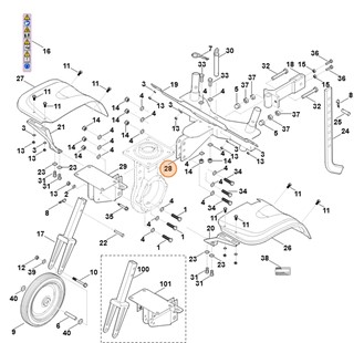 Wspornik ogranicznika głębokości, Stihl 62517400203