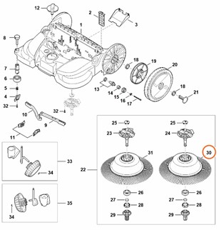 Szczotka talerzowa, Stihl 48607303812