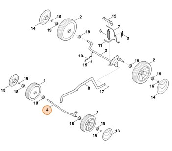 Oś, Stihl 63387002420