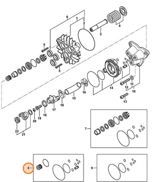Zestaw zaworów, Stihl 47807006200