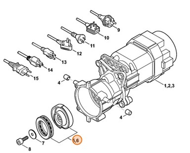 Tarcza zataczająca 6,6°, 1,4 kW, Stihl 47877608700