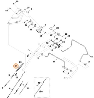 Sprężyna naciągowa, Stihl 63647641600