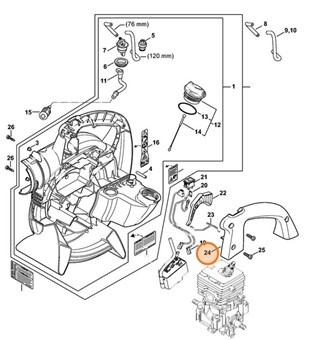 Okładzina uchwytu, Stihl 42417910600