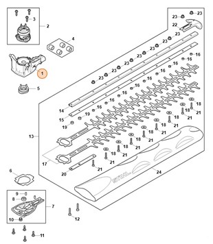 Przekładnia planetarna, Stihl HA076400700