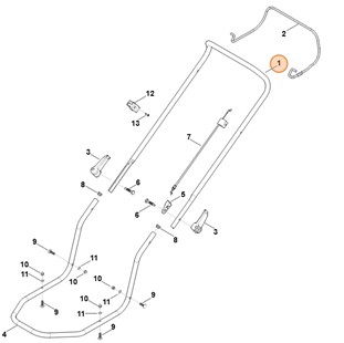 Górna część uchwytu kierującego, Stihl 63577635026