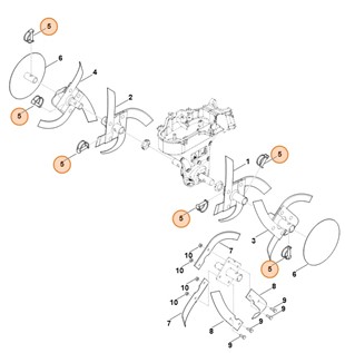 Zawleczka składana 10x40, Stihl 93960213785