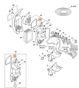 Uszczelka, Stihl 42441490500