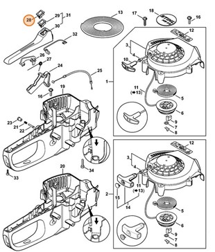 Wyłącznik STOP, Stihl 42284300200