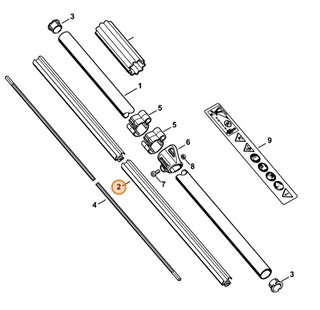 Rura łożyska 1455 mm, Stihl 41377117300