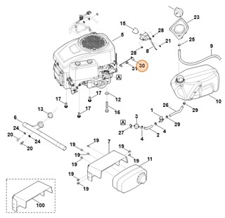 Uchwyt cięgna przyspieszenia, Stihl 61401824010