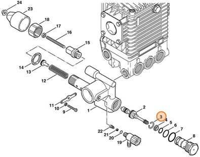 Rozprężny pierścień osadczy B14, Stihl 94586211425