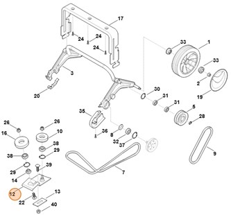 Uchwyt, Stihl 62907104505