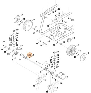 Sprężyna lewa, Stihl 60137080800