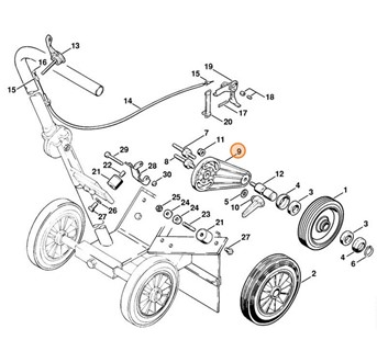 Oś, Stihl 42017110901