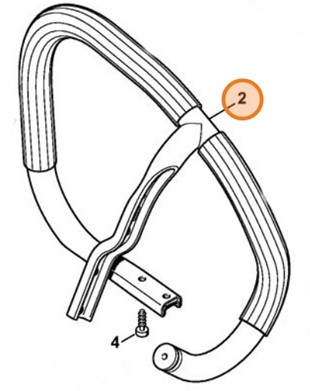 Rurowy uchwyt obwiedniowy, Stihl 11357903600