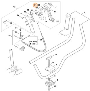 Sprężyna zestykowa, Stihl 41284421600
