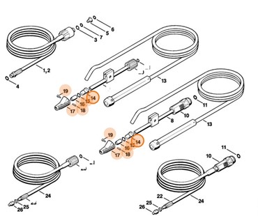 Głowica natryskowa, Stihl 49155003810