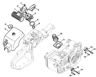 Gaźnik C1Q-S127D, Stihl 11291200654