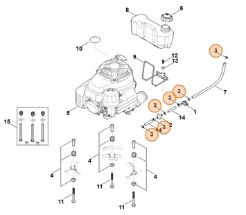 Obejma zaciskowa, Stihl 00009889100