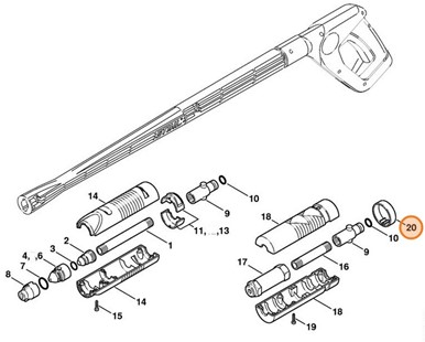 Pierścień, pomarańczowa, Stihl 49005050600