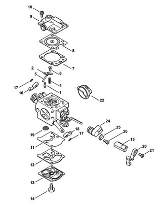 Gaźnik WTF-1D, Stihl 11431200600