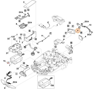 Płytka drukowana (napęd str. prawa), Stihl 63094305227