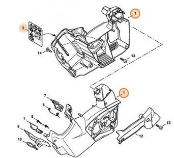 Obudowa silnika, Stihl 12526000804