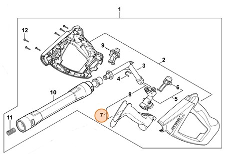 Dźwignia, Stihl 49305001501