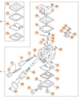 Gaźnik 4244/10, Stihl 42441200610