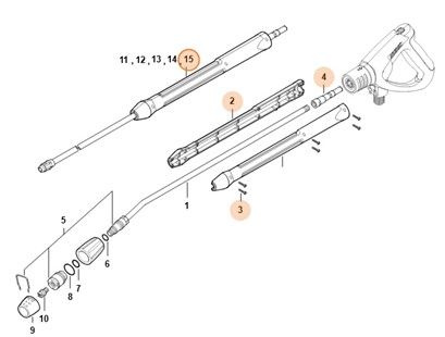 Lanca natryskowa 2,5 m, Stihl 49255000964