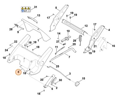 Pokrywa, Stihl 63407060731