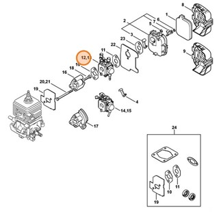 Gaźnik C1Q-S68H, Stihl 42291200606