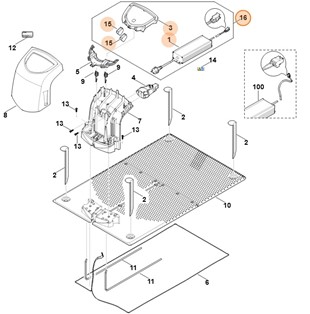 Zestaw modyfikujący stację ładującą (EUR), Stihl 63090071025