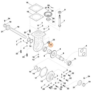 Łożysko igiełkowe, Stihl 62516431101
